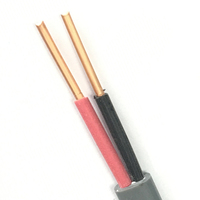 PVC terisolasi PVC kabel penghubung bersekat tembaga Tianjin Tianhuan dengan H05VVH2-U melingkar dan padat BVB 0.75mm 1mm 1.5mm