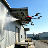 Drone de nettoyage haute pression pour le lavage des panneaux composites en aluminium, pliable, portable, électrique, UAV, nettoyage des façades, certifié CE