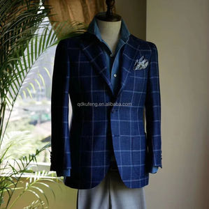 <span class=keywords><strong>Costume</strong></span> <span class=keywords><strong>Bespoke</strong></span> pour hommes, en laine personnalisé, de qualité supérieure, vente directe d'usine - Product Image 5