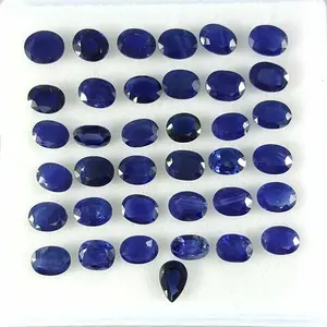 Zafiro azul Natural 5x7 oval