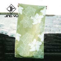 Sarong en maille transparente douce de haute qualité, fabriqué sur mesure, vente en gros de vêtements de bain pour femmes, vêtements de plage, couverture personnalisée, pareo de plage hawaïen