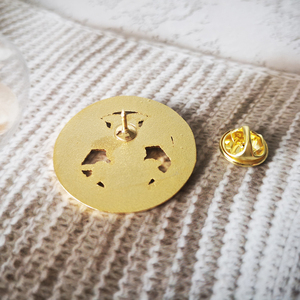 Vergulde vrijmetselaars-reversspeld BLM26 |   3,2 cm dubbelkoppige adelaar vrijmetselaarsbadge |   Premium zakelijke & broederlijke accessoires - Product Image 6