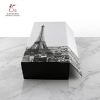 Boîte à chaussures magnétique écologique avec logo personnalisé, emballage en carton ondulé pliable en une seule pièce pour les marques durables