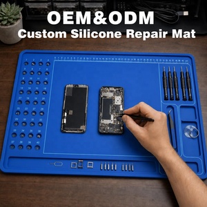 <b>Silicone</b> Mat Phone Repair Soldering Solder Workbench Thermal Insulation Computer Welding Manufacturer OEM ODM Molding Custom - Product Image 1