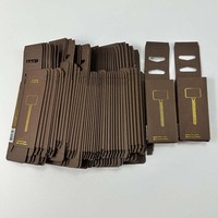 Petit emballage en carton ondulé kraft Vente en gros Boîtes vides de brillant à lèvres noires pour petites entreprises Emballage de boîtes de mascara