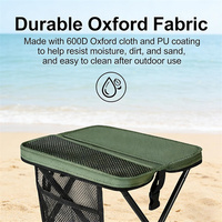 Chaise pliante portable et légère avec glacière intégrée, grande chaise de camping détachable, tabouret de pêche et de voyage