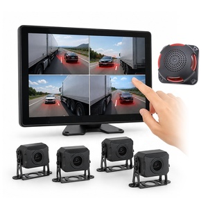 10.1 IPS Touch Screen <strong>Monitor</strong> AI BSD <strong>Camera</strong> 4CH 1080P Intelligent PWAS Alarm Detection System Commercial Truck Fleet Safety Kit - Product Image 1