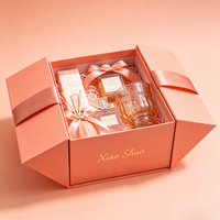 Boîte d'expédition ondulée personnalisée violet rose en carton recyclable pour parfum, cadeaux, artisanat, emballage pour fêtes et achats