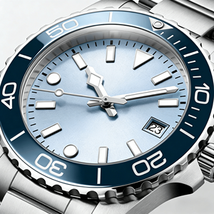 Montre automatique de plongée avec lunette rotative unidirectionnelle, affichage de la date et bracelet en acier pour homme, sport quotidien, Longinesing - Product Image 4