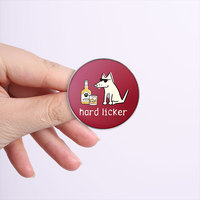 Spedizione Diretta di Badge Rotondi Personalizzati Stampati, Spille Personalizzate con Cartoni Animati, Citazioni Ispiratrici, Figure di Animali e Piante