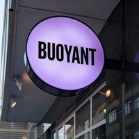 Letrero Luminoso Circular Personalizado para Exteriores, Letrero Redondo con Iluminación LED, Logotipo para Negocios, Cafeterías