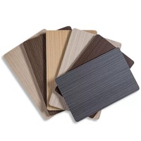 Série de plaques murales en PVC en placage de bois de charbon de bambou imperméables pour la décoration intérieure