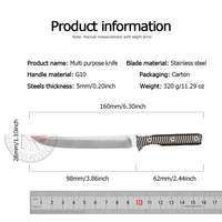 Couteau de combat SwampMouse DIY personnalisable OEM, lame fixe en acier inoxydable de haute qualité, manche G10, usage extérieur, avec étui