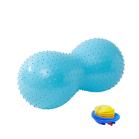 Ballon de yoga anti-éclatement en PVC écologique souple pour exercices de massage des points de pression, ballon de yoga en forme d'arachide pour la gym 45x90cm