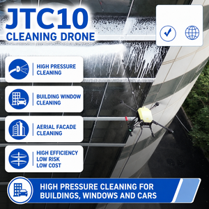 Nouveau drone de nettoyage haute pression robuste avec 3200 PSI pour le nettoyage de précision des fenêtres des immeubles de grande hauteur et le service de nettoyage des tours de bureaux - Product Image 1