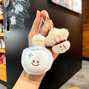 Wholesale Plush Racket Keychain Cute Baseball Tennis Badminton Pendant for <b>Backpack</b> Graduation Gift - Product Image 4