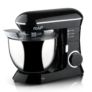 Robot culinaire multifonction RAF 1400W 3-en-1 avec bol en acier inoxydable de 8L, 6 vitesses, fonction Pulse et couvercle anti-éclaboussures - Product Image 5