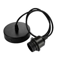 Kit de suspension industrielle vintage réglable avec cordon, support de câble et douille E27, luminaire suspendu pour plafond, support de lampe E27