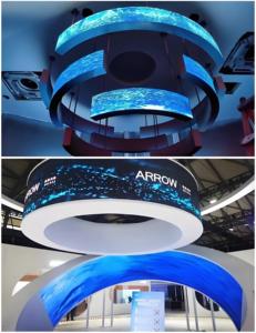 Lumixin Curved Screen Indoor/Outdoor Flexible Full Color <strong>LED</strong> Video Wall Rental P2.976/P3.91 4000-4500 Mcd/m Brightness 5-year - Product Image 5