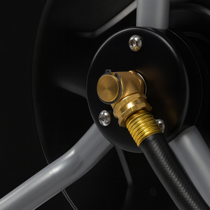 Enrouleur de tuyau portable en acier 16,73x16,73x18,38 m, 75 pieds, hybride polymère PVC, industriel, automobile, à ressort, enroulement automatique ODGGAR016 - Product Image 5