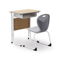 Nouveau design populaire mobilier scolaire chaise de bureau pour étudiant unique table et chaises de classe ensembles scolaires