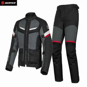 SCOYCO Jaket Sepeda Motor Polos, Pakaian Berkendara Sepeda Motor KTM Motocross