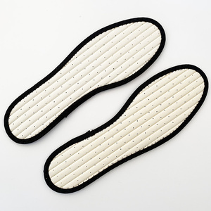 Solette traspiranti per scarpe nere da donna/uomo morbido ammortizzante da passeggio asciugamano strato di cotone in schiuma di lattice forato Comfort - Product Image 3
