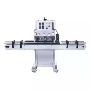 Haute efficacité <span class=keywords><strong>Auto</strong></span> Six têtes bouteilles en plastique bocal en verre couvercle de pulvérisation bouchon capsulage vissage étanchéité fermeture Machine - Product Image 1