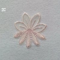 Appliques brodées florales en toile pour la décoration de jupes et de sacs