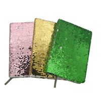 Wärmeübertragung Sublimation Blanko Glitzer Doppelseitiges Kunstleder-Cover Business-Notizbuch