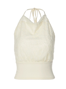 Nouveau produit hiver 084 : Top court tendance avec dentelle et bretelles fines, dos nu - Product Image 5