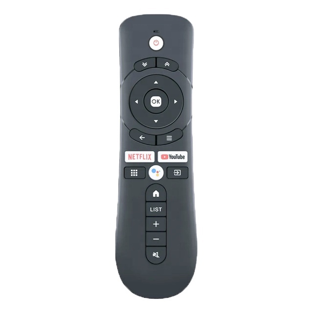Hostrong Factory's Customized 20 Keys BT Voice Remote Control Smart OEM ODM Syinix RC-201BV 4K UHD Plastic Wireless Receiver