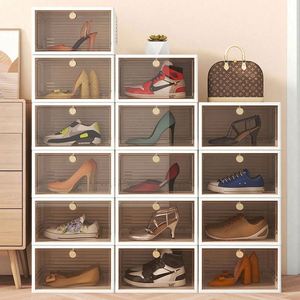 Haogle - Organizador de Oficina de Plástico PP al por Mayor, Caja de Almacenamiento de Zapatos Apilable, Plegable, Multifuncional, Caja Ciega, Combinación DIY - Product Image 5