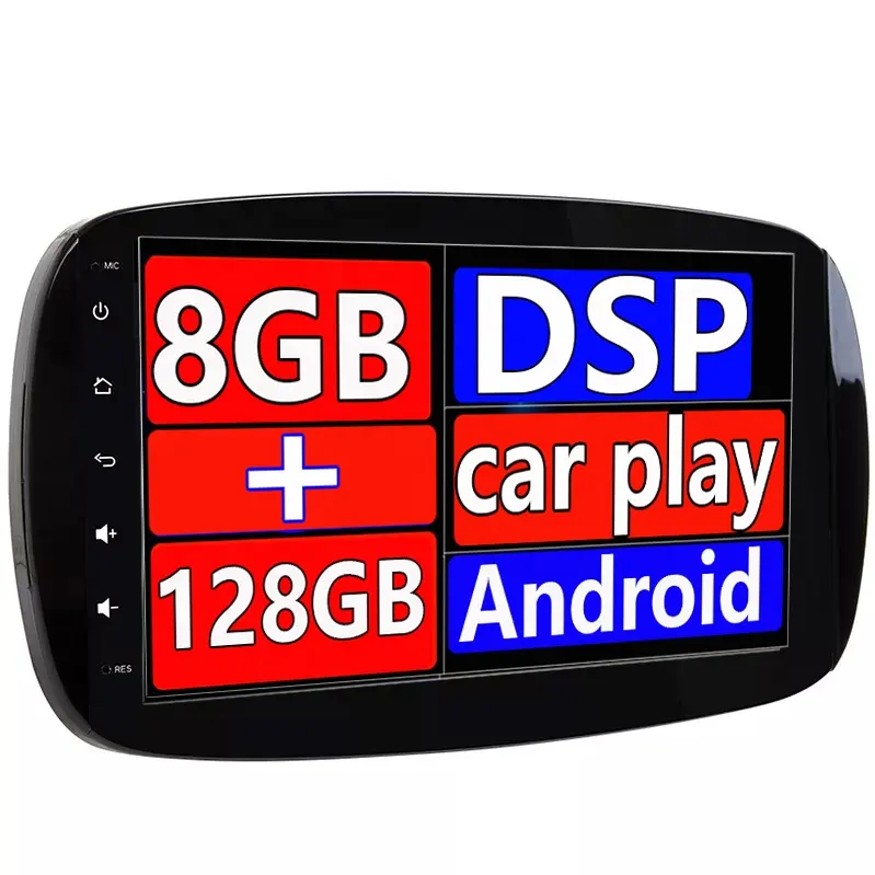 453 42 DSP 9 "Android 12 CAR GPSステレオラジオメディアforMercedes Benz Smart Fortwo C453 A453 W453 2015 2016 2017 2018