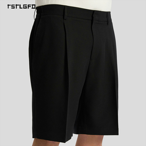 Pantalones Cortos de Vestir para Hombre, Tallas Grandes, Plisados, Ajustados, Casuales, Holgados, Elegantes, para Verano - Product Image 4