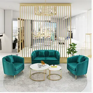 OE-FASHION modern French romanc With Gold Metal Legs living room sofa