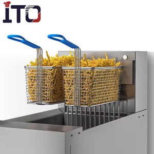Friggitrice elettrica ad alta efficienza per controllo verticale computerizzato commerciale 28L - Product Image 2