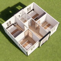 Vivienda Temporal, Casa Contenedor Expandible, Kits de Casas Pequeñas para Emergencias y Ayuda en Desastres, Refugio de Despliegue Rápido, Apartamento, Hotel