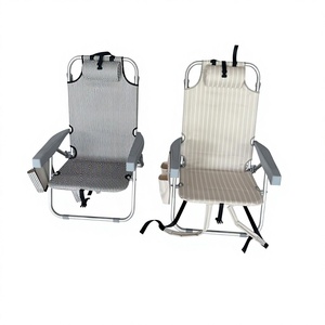 <span class=keywords><strong>Silla</strong></span> de <span class=keywords><strong>Playa</strong></span> Plegable de Aluminio de 5 Posiciones, Compacta y Portátil para Adultos, con Barra para Toallas, Multicolor, para Uso en el Parque - Product Image 2