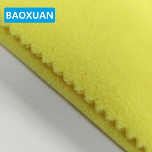 Haute qualité tricot 100% polyester couverture de bébé en gros vêtements <span class=keywords><strong>jaune</strong></span> tissu <span class=keywords><strong>polaire</strong></span> micro <span class=keywords><strong>polaire</strong></span> - Product Image 2