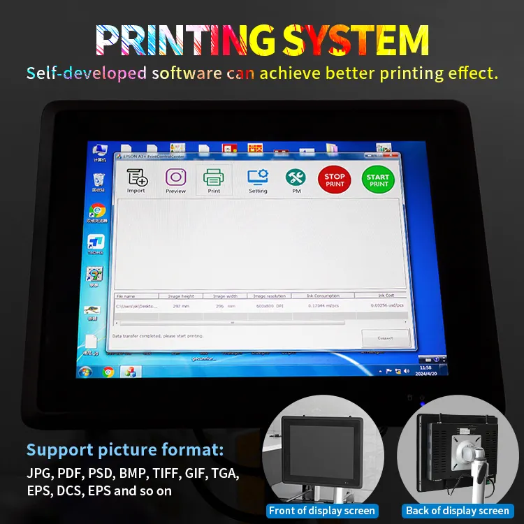 Новый полноцветный цифровой однолистный струйный принтер CMYK A3/A4 для бумажных стаканчиков и картонных коробок планшетный принтер этикеток