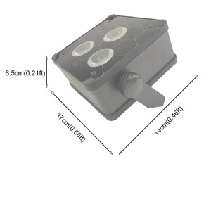 Télécommande portable alimenté 3*18W RGBWA UV LED Uplight batterie sans fil PAR lumières de scène pour les événements de fête de mariage - Product Image 2