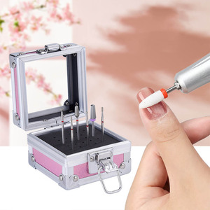 Caja de Almacenamiento Profesional Portátil de Acrílico para Brocas de Uñas, Rectangular, con 25 Orificios, Soporte para Puntas de Pulido, Exhibidor, Organizador de Uñas - Product Image 5