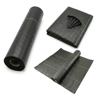Toile tissée noire en polypropylène pour le contrôle des adventices, idéale pour les jardins, l'agriculture et l'aménagement paysager aux États-Unis et au Canada
