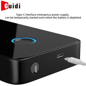 Serrure de contrôle d'accès à porte vitrée à ouverture simple, composants en plastique, prend en charge le déverrouillage par empreinte digitale, mot de passe, carte, via vis - Product Image 5