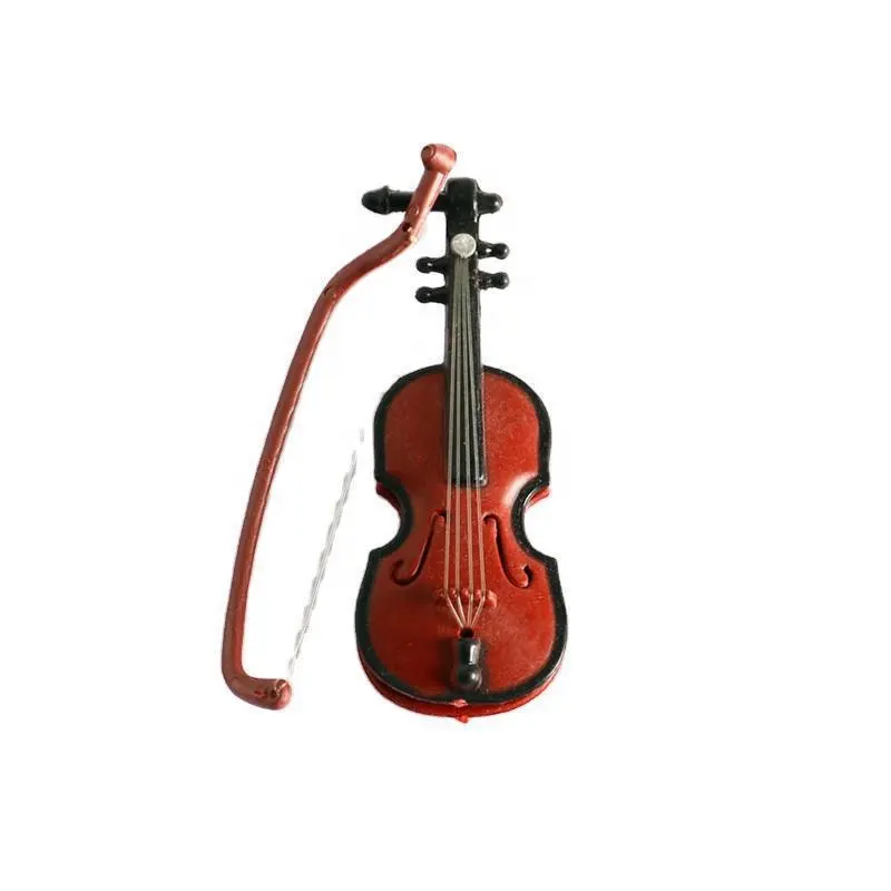 Mô Hình Đàn Violin Thu Nhỏ Phụ Kiện Nhà Búp Bê Đạo Cụ Chụp Ảnh Đồ Trang Trí Nhạc Cụ Mini