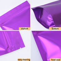 Verpakkingszak 3,5g Zip Lock Doypack Voedselveilig Gelamineerd Aluminiumfolie 50g 1/2 LBS 1LBS Gratis Monster