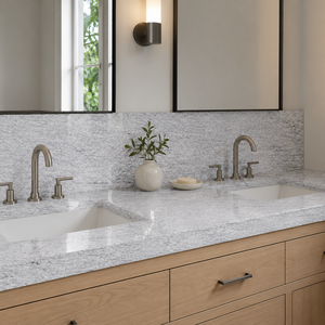 Loseta de Granito Blanco Duke, Ecológica, Marca UNION, Diseño Moderno, Pulida, Apta para Baños y Exteriores - Product Image 4