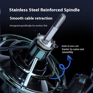 <span class=keywords><strong>Moulinet</strong></span> tout métal de grande taille 14000 résistant à la corrosion pour la <span class=keywords><strong>pêche</strong></span> en rivière et en lac Alliage durable <span class=keywords><strong>Pacific</strong></span> Bluefin - Product Image 2