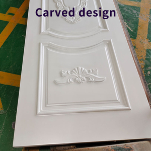 EOKOアパート木製ドア特注彫刻スラブ防火室内ドア - Product Image 6